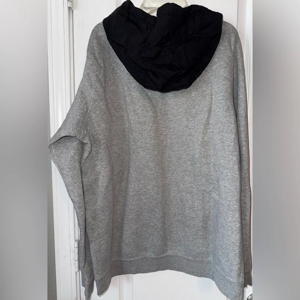 Nike Grey & Black Hoodie Sweatshirt Size L